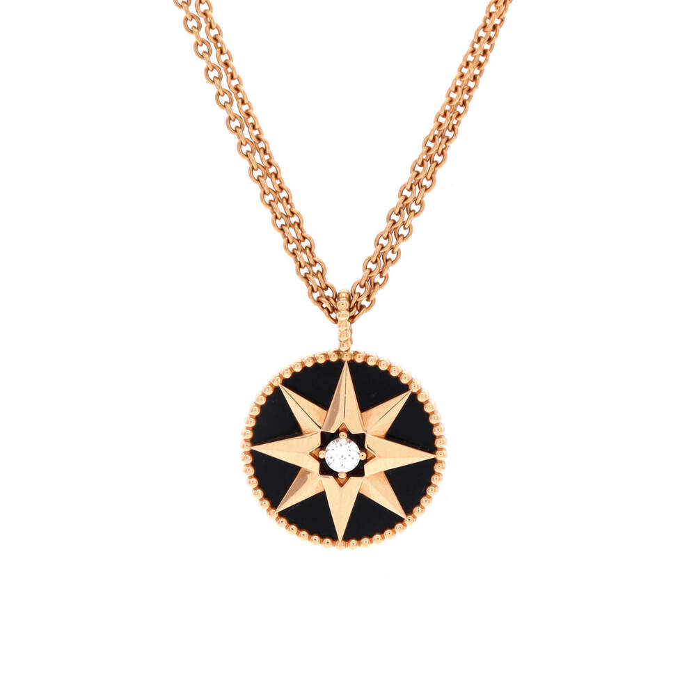 Christian Dior Medium Rose des Vents Pendant Necklace